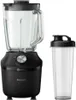 A black Philips blender with a glass jar and a separate clear cup with a black lid. Anteprima dell’immagine prodotto