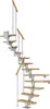 Pertura Mittelholmtreppe Spiros Eiche Leimholz Perlgrau Produktbild-Vorschau 1