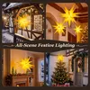 Weihnachtsstern 45cm Beleuchtet Gelb 3D Leuchtstern für Produktbild-Vorschau 8