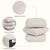Duhome Sitzhocker aus Bouclé Polsterhocker 360° Drehbar Produktbild-Vorschau 4