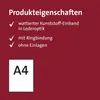 ROTH Zeugnisringbuch Dunkelrot - ohne Einlagen - Lederoptik Produktbild-Vorschau 4