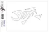 Aufkleber / Autoaufkleber - JDM - Die cut - Tribal Fish Produktbild-Vorschau 2