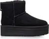 A black UGG Classic Mini Platform boot is shown from the side against a white background. Voir les images du produit