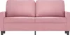 2-Sitzer-Sofa Rosa 140 cm Samt Produktbild-Vorschau 3