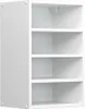 A white, four-shelf cabinet is shown against a white background. Náhled obrázku produktu