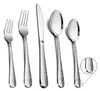Besteck Set, Edelstahl Besteckset Essbesteck, Gehämmert Produktbild-Vorschau 1