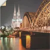 ARTland Wandbild, selbstklebend Köln Skyline Collage V Produktbild-Vorschau 1