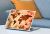 MuchoWow® Laptop Aufkleber Sticker Cover Weltkarte - Rot - Produktbild-Vorschau 4