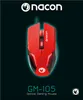 nacon Optical Gaming Mouse GM-105, rot Produktbild-Vorschau 2