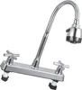 A chrome kitchen faucet with a flexible neck and spray head, shown against a white background. Podgląd zdjęcia produktu