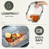 8 pezzi contenitori per alimenti in vetro, con coperchio, Anteprima dell’immagine prodotto 10