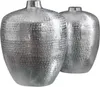 Handgearbeitetes Vasen 2er Set ORIENTAL 33cm silber mit Produktbild-Vorschau 9