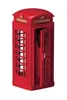 Dieses Bild zeigt eine Miniaturversion der ikonischen roten britischen Telefonzelle. Productafbeelding-voorbeeld