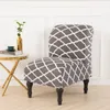 Armless Chair Slipcover Stretch Samt Elasthan Stuhlbezüge  Produktbild-Vorschau 2