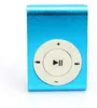 A close-up studio shot of a small, blue portable music player with a white circular control interface. Produktbild-Vorschau
