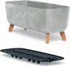 nabbi Jardinière plastique sur pieds DGCL600E 58 cm - béton Voir les images du produit 9