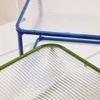 sweeek - Satztische aus Metall und geriffeltem Glas - Blau Produktbild-Vorschau 4