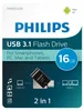 Philips USB-stick 16 GB USB 3.1 2-in-1 USB-C en USB-A lezen Productafbeelding-voorbeeld 1
