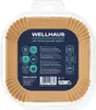 WELLHAUS Backpapier für Heißluftfritteuse, 50 Stück Quadrat Produktbild-Vorschau 3