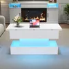 Merax Couchtisch mit LED-Licht und Steckdose, USB & Produktbild-Vorschau 10