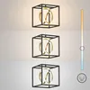 LED Pendelleuchte Schwarz Gold einflammig mit Fernbedienung Produktbild-Vorschau 11