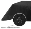 Garten Tischdecke Outdoor PVC rechteckig 130x160 cm Schwarz Produktbild-Vorschau 5