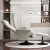 HOMCOM Relaxsessel mit Hocker Drehbarer Fernsehsessel mit Produktbild-Vorschau 4