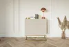 Selsey VELDIO - Commode 3 tiroirs, gris beige taupe avec Voir les images du produit 2