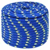 vidaXL Corde de bateau bleu 12 mm 100 m polypropylène Voir les images du produit 1