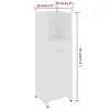 VidaXL 802588, Biały, Drewno, 300 mm, 300 mm, 950 mm, 1 Podgląd zdjęcia produktu 15