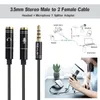 3, 5mm Stereo Audio Stecker auf 2 Weibliche Headset Mic Y Produktbild-Vorschau 4