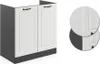Meuble bas sous-évier Vicco R-Line Blanc campagne 80cm sans Voir les images du produit 5