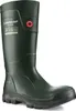 A single green Dunlop Purofort TerraPro boot is shown against a white background. Produktbild-Vorschau