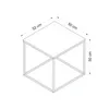Skye Decor, Basak - White, tavolini, bianco, 52 x 50 x 50 Anteprima dell’immagine prodotto 7