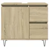 Badschrank Sonoma-Eiche 65x33x60 cm Holzwerkstoff Produktbild-Vorschau 3