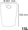 Exacompta 45308D BEE BLUE Papierkorb ECOBIN - 15 l, Náhľad obrázku produktu 7