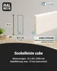 24 m Trevendo® Sockelleiste Cube massiv weiß lackiert 16 x Produktbild-Vorschau 2