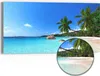 DEQORI Hybrid Leinwand Bild 60x30 cm 'Bilderbuchstrand ' Produktbild-Vorschau 1