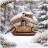 Vogelfutterhaus Nessa Metallic Gold Produktbild-Vorschau 2