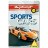 The image shows the packaging of a card game featuring sports cars. Produktbild-Vorschau
