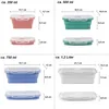 8er Set Silikon Lunchbox faltbar mit Deckel BPA frei Produktbild-Vorschau 4