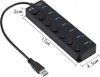 USB 3.0 HUB Splitter 7 Ports mit Ein- / Ausschaltern High Produktbild-Vorschau 5