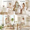 lot de 1 chaises de salle à manger en velours Chaise de Voir les images du produit 7