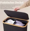 HENNEZ 15909, Kúpeľňový organizér, Šedá, Bamboo, 140 kg, Náhľad obrázku produktu 6