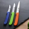 Küchenmesser-Set 3 tlg., Edelstahl, bunte Griffe Produktbild-Vorschau 4