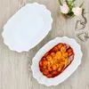 6x Fritta Pommesschale oval weiß Currywurst-Schale Produktbild-Vorschau 2