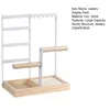 Multi-Tier-Schmuck Organizer Ständer mit Holzschalen Produktbild-Vorschau 6