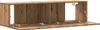 A wooden TV cabinet with two open compartments and two doors that are open. Náhľad obrázku produktu