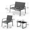 Mondeer Gartenmöbel-Set 4-teilig, Sitzgruppe mit Armlehnen Produktbild-Vorschau 13