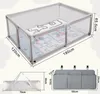 Laufstall Baby 120x180cm, Laufgitter Baby mit Matratze und Produktbild-Vorschau 3